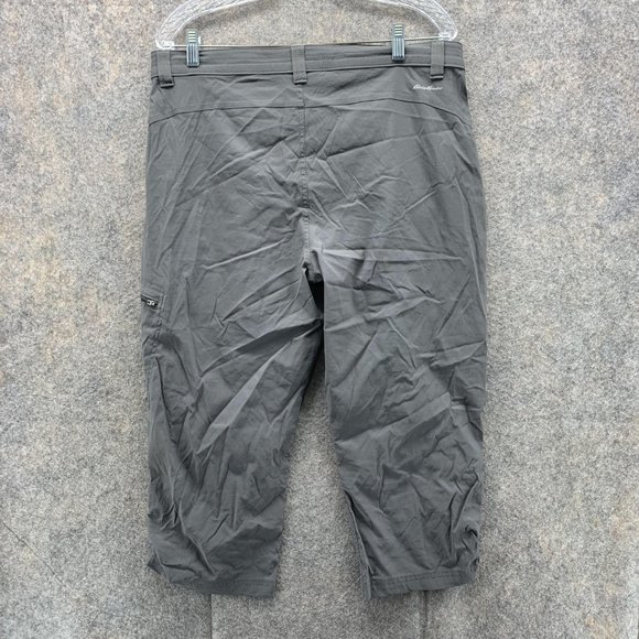 Eddie Bauer Pants Women 16 Ladies Casual Gray Outdoors Pockets Soft Golf Hiking - Picture 9 of 11